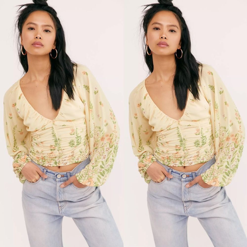 Free People Final Rose Blouse